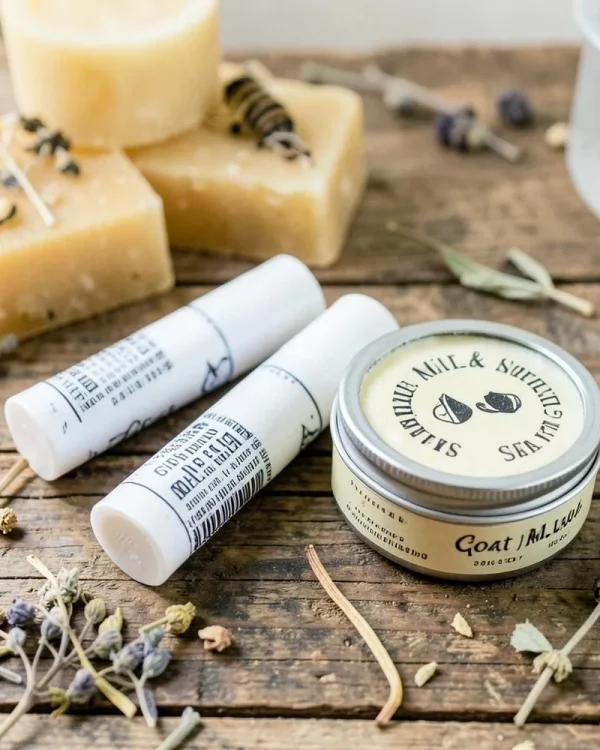 Goat Milk Lip Balm and Salve Set